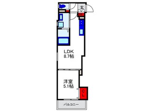 クリエオーレ箕輪の物件間取画像